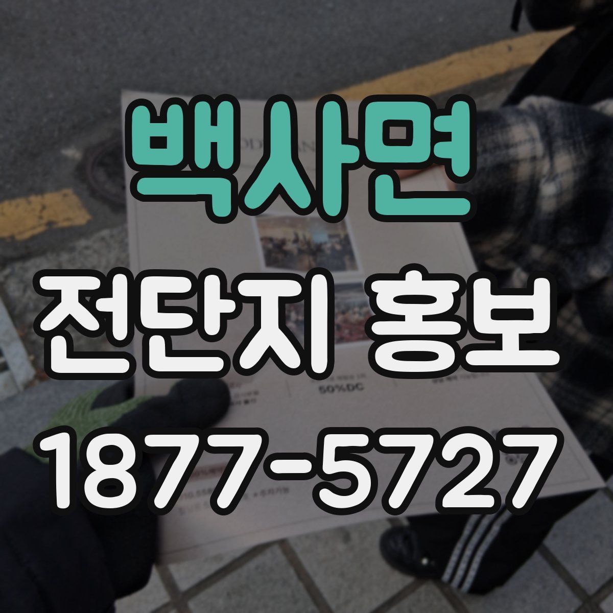 백사면 전단지 홍보