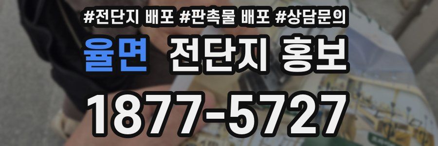 율면 전단지 홍보