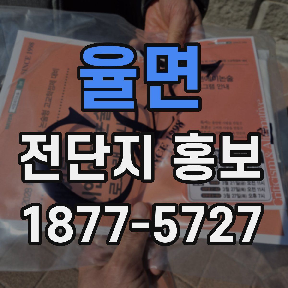 율면 전단지 홍보