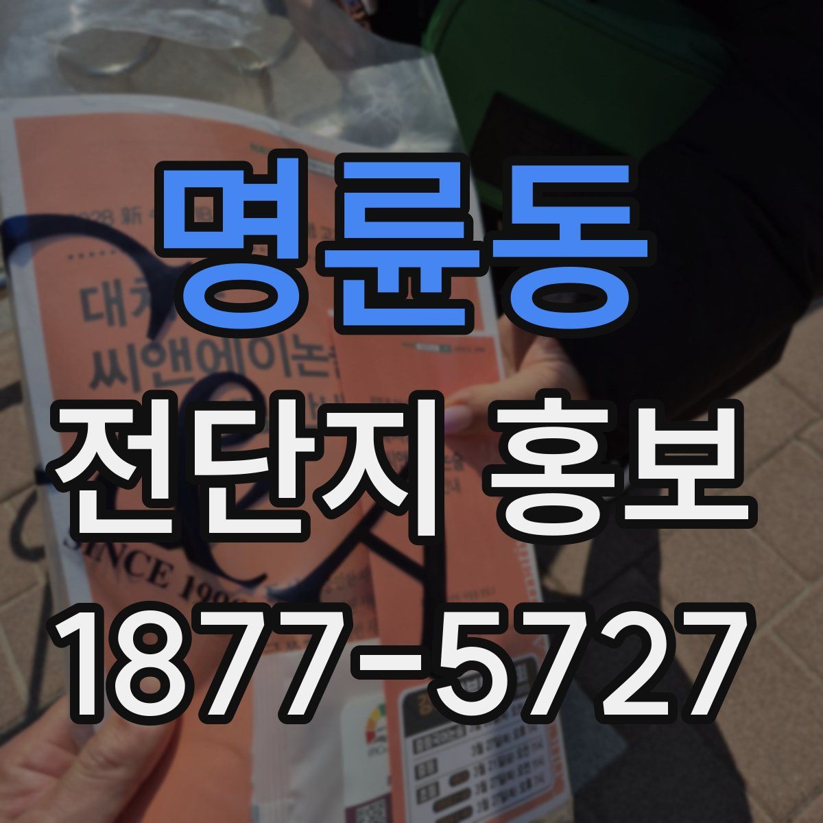 명륜동 전단지 홍보