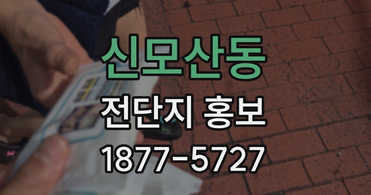 신모산동 전단지 홍보