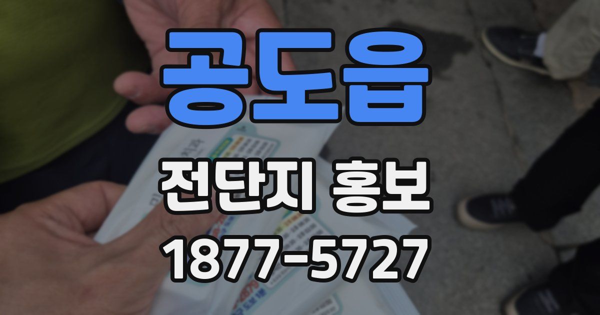공도읍 전단지 홍보