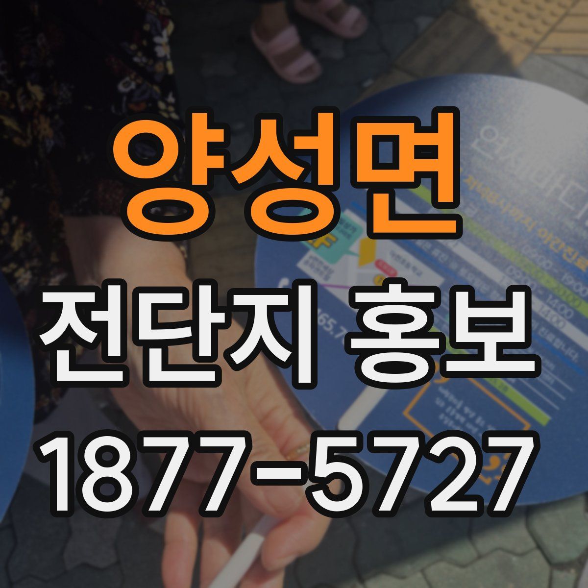 양성면 전단지 홍보