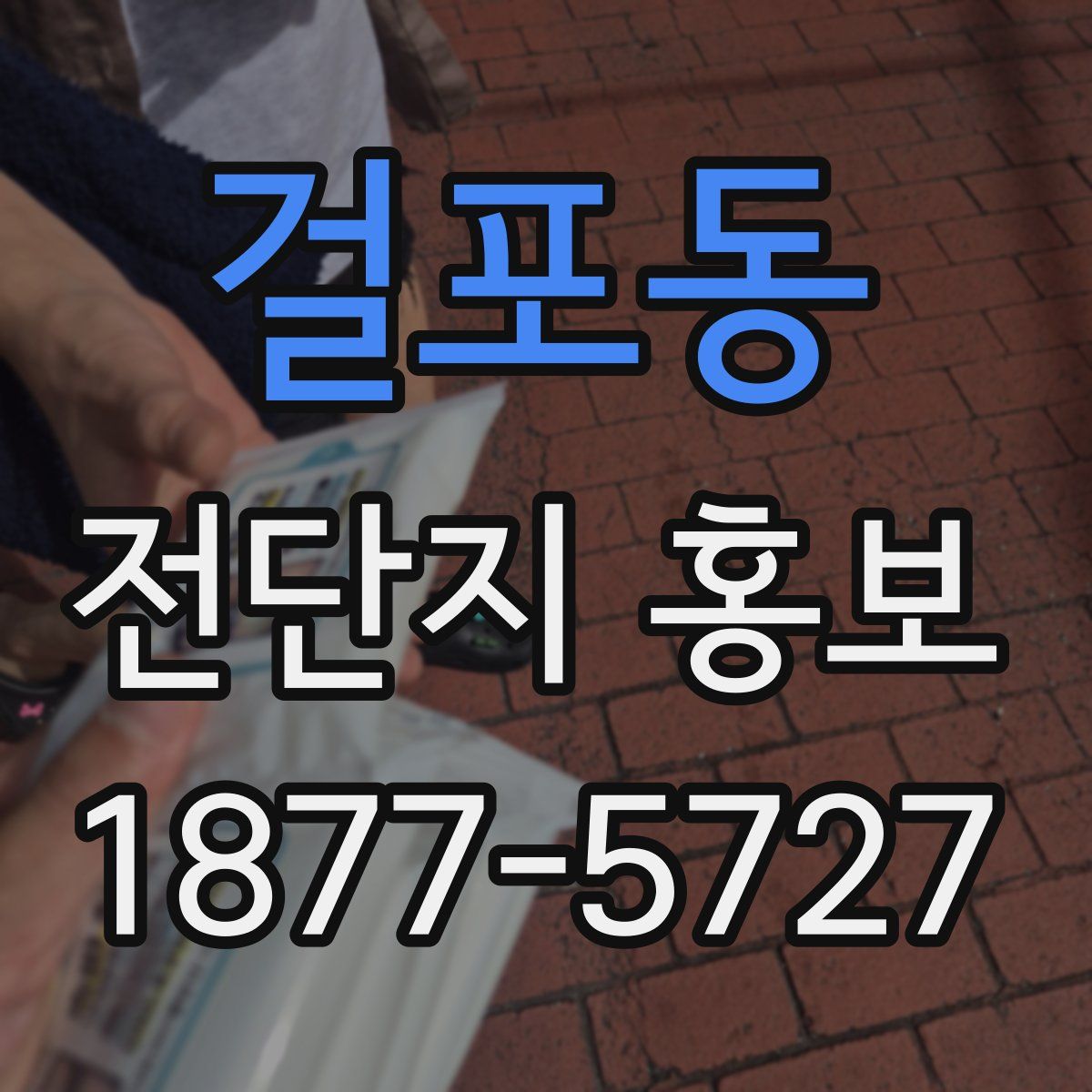 걸포동 전단지 홍보