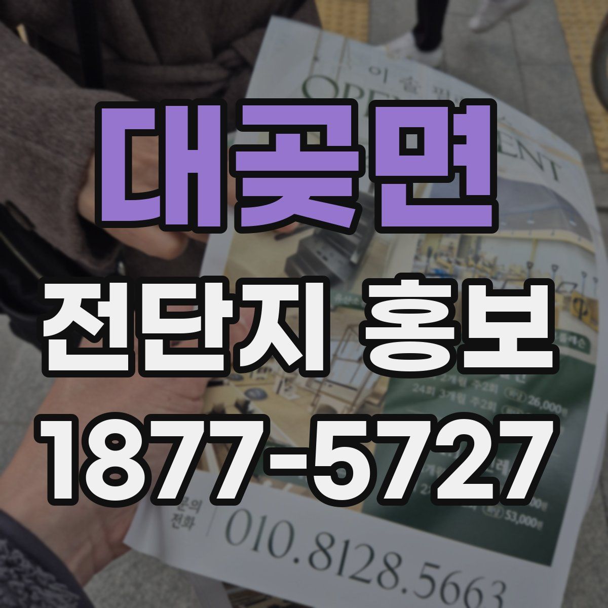 대곶면 전단지 홍보