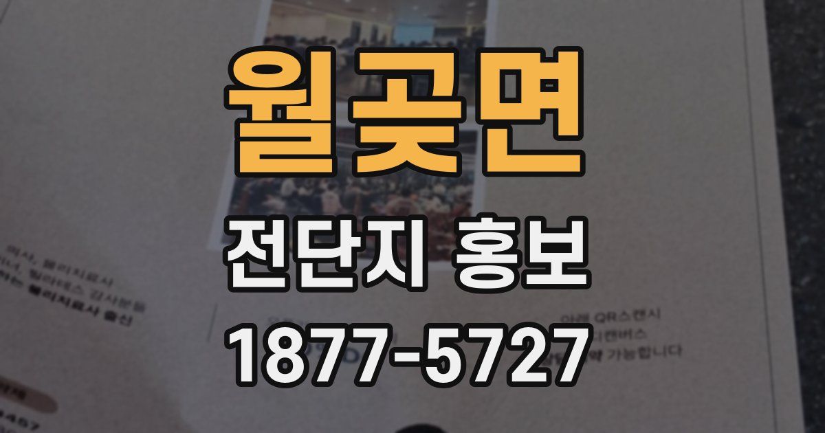 월곶면 전단지 홍보