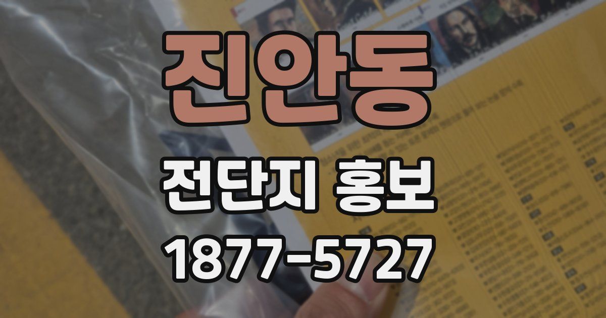 진안동 전단지 홍보