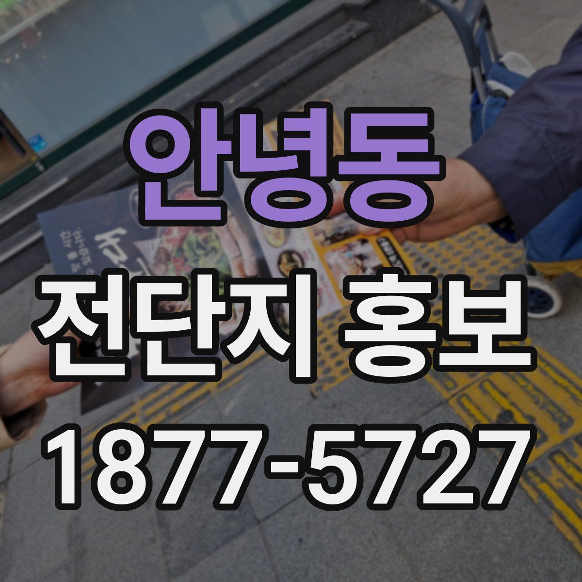 안녕동 전단지 홍보