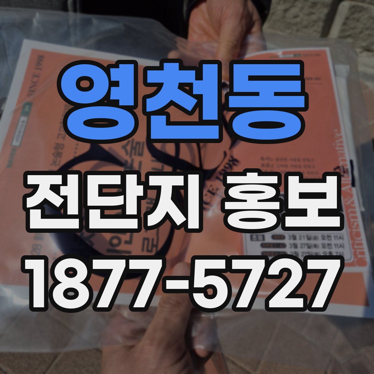 영천동 전단지 홍보