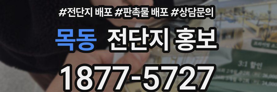 목동 전단지 홍보