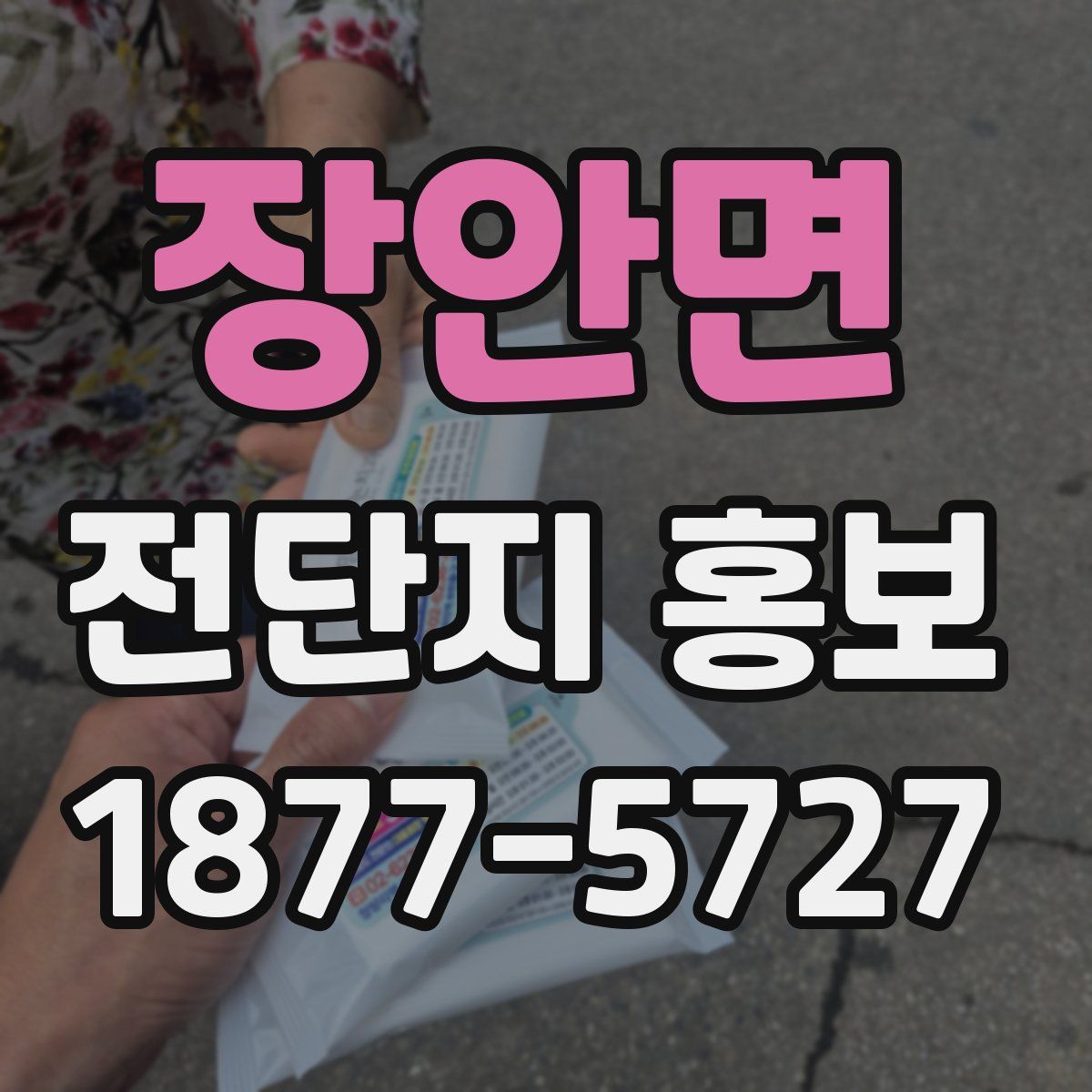 장안면 전단지 홍보