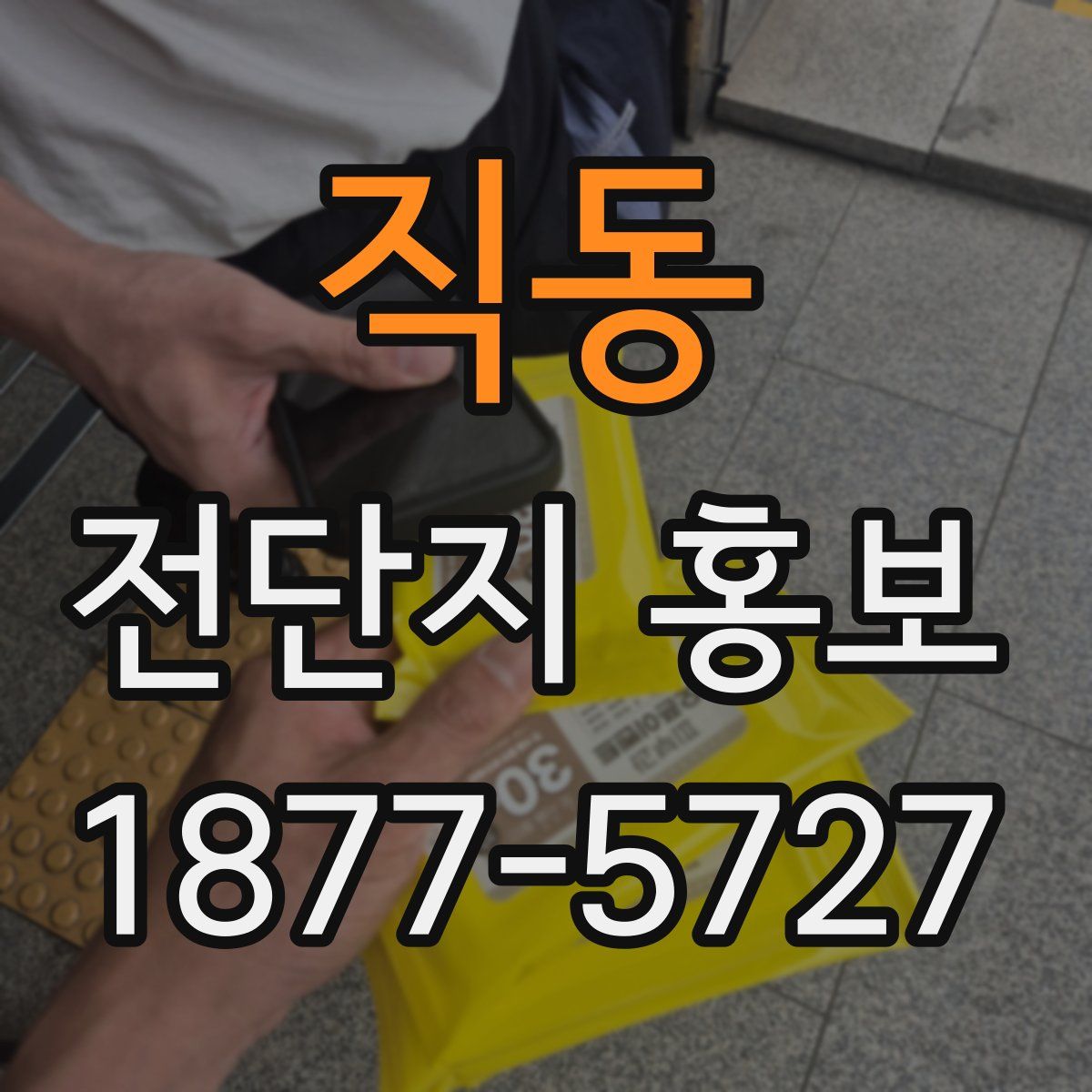 직동 전단지 홍보