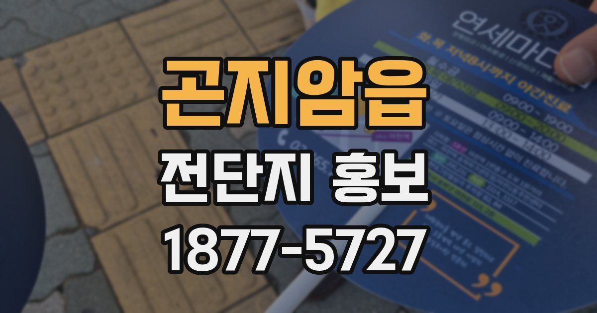 곤지암읍 전단지 홍보