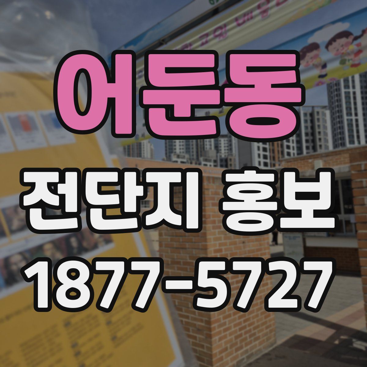 어둔동 전단지 홍보