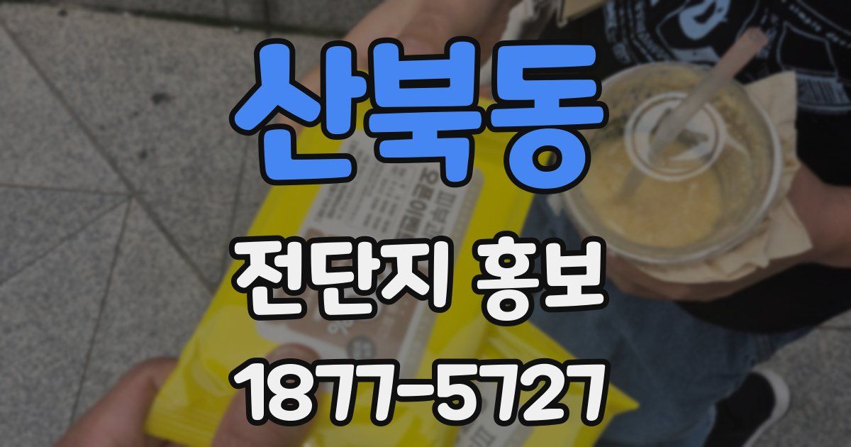 산북동 전단지 홍보