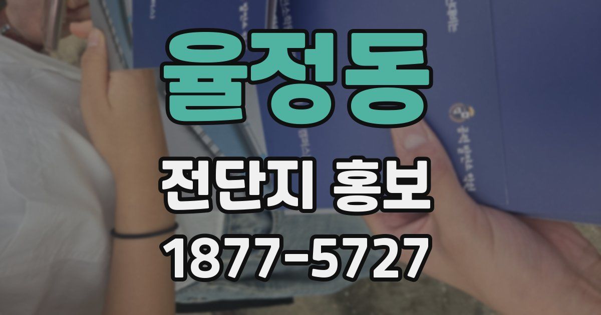 율정동 전단지 홍보