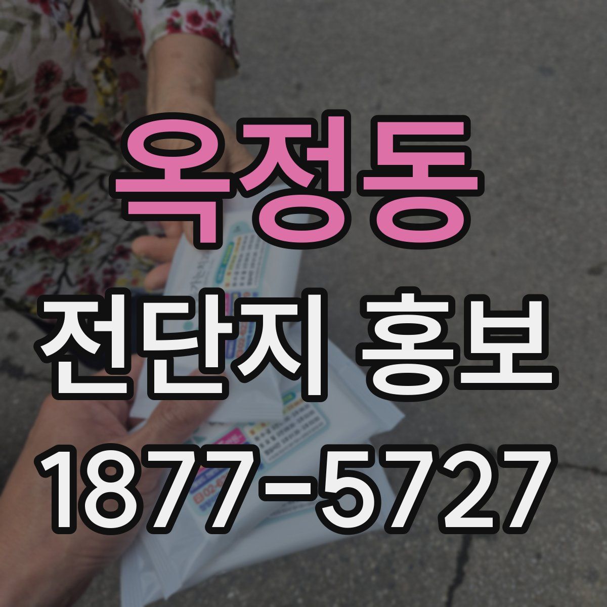 옥정동 전단지 홍보
