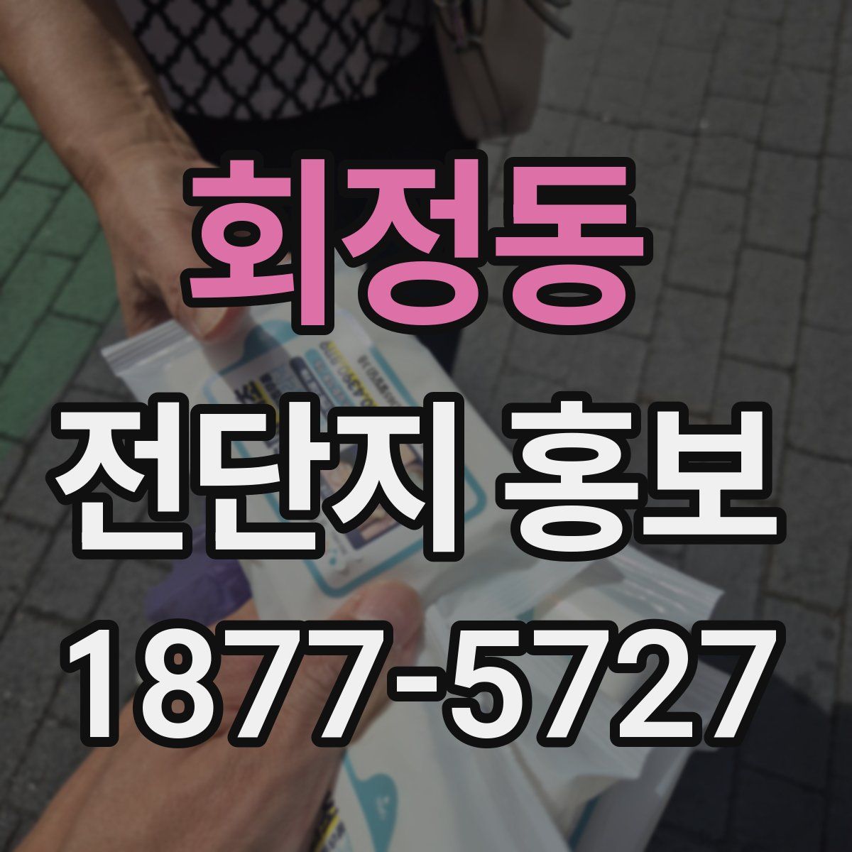 회정동 전단지 홍보