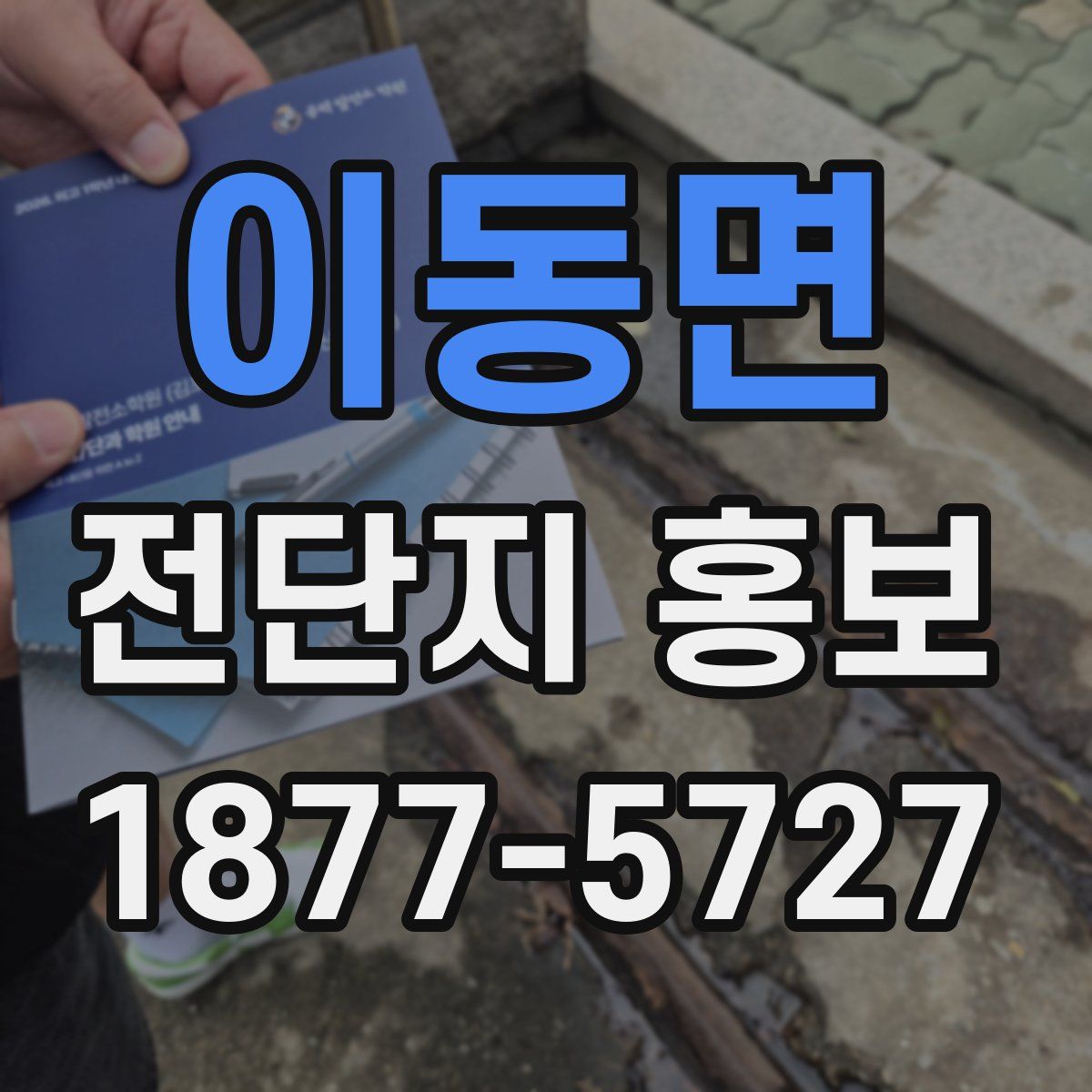 이동면 전단지 홍보