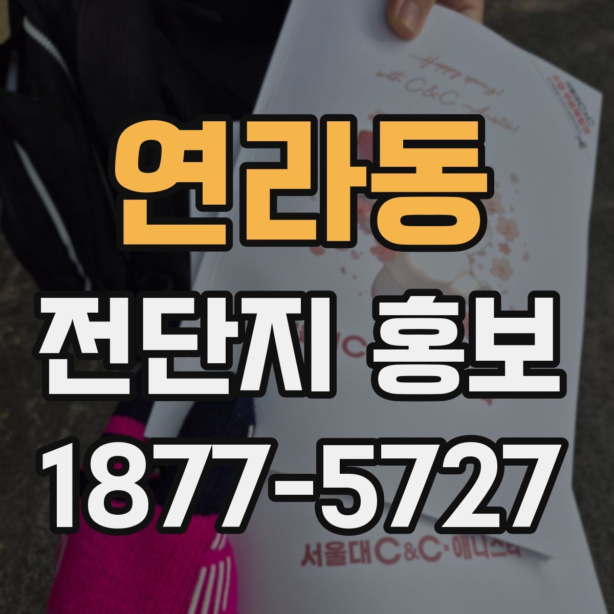 연라동 전단지 홍보