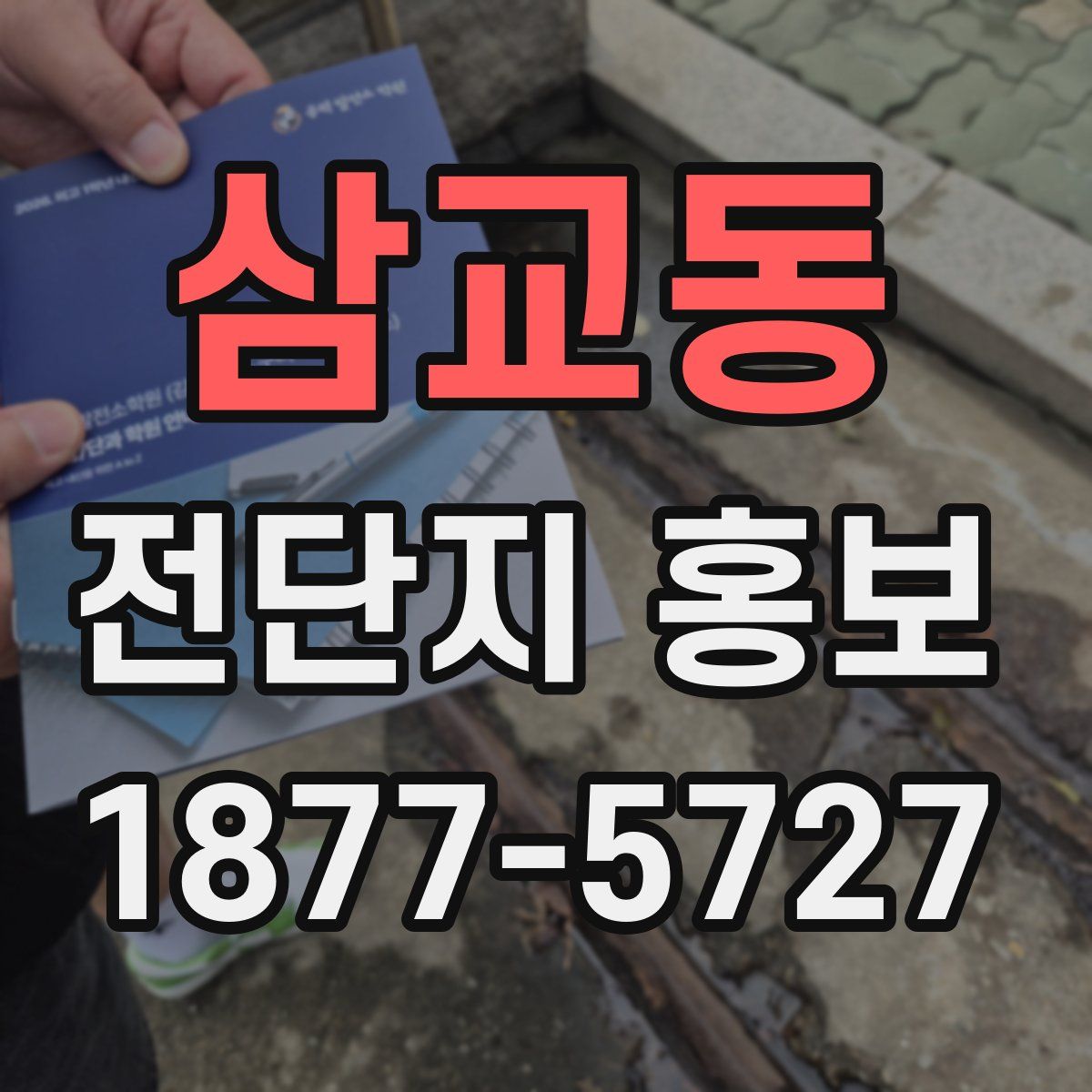 삼교동 전단지 홍보