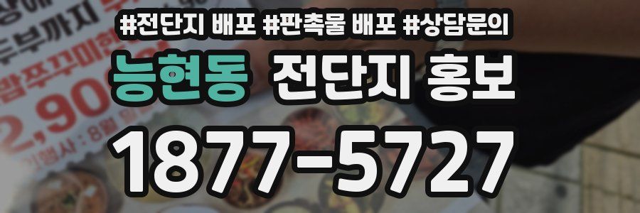 능현동 전단지 홍보