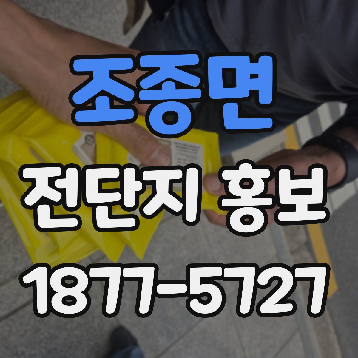 조종면 전단지 홍보