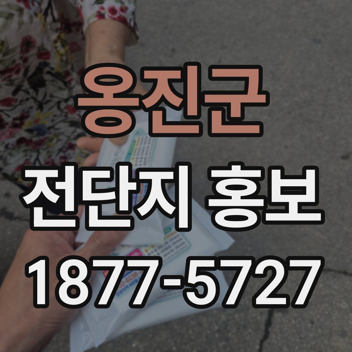 옹진군 전단지 홍보