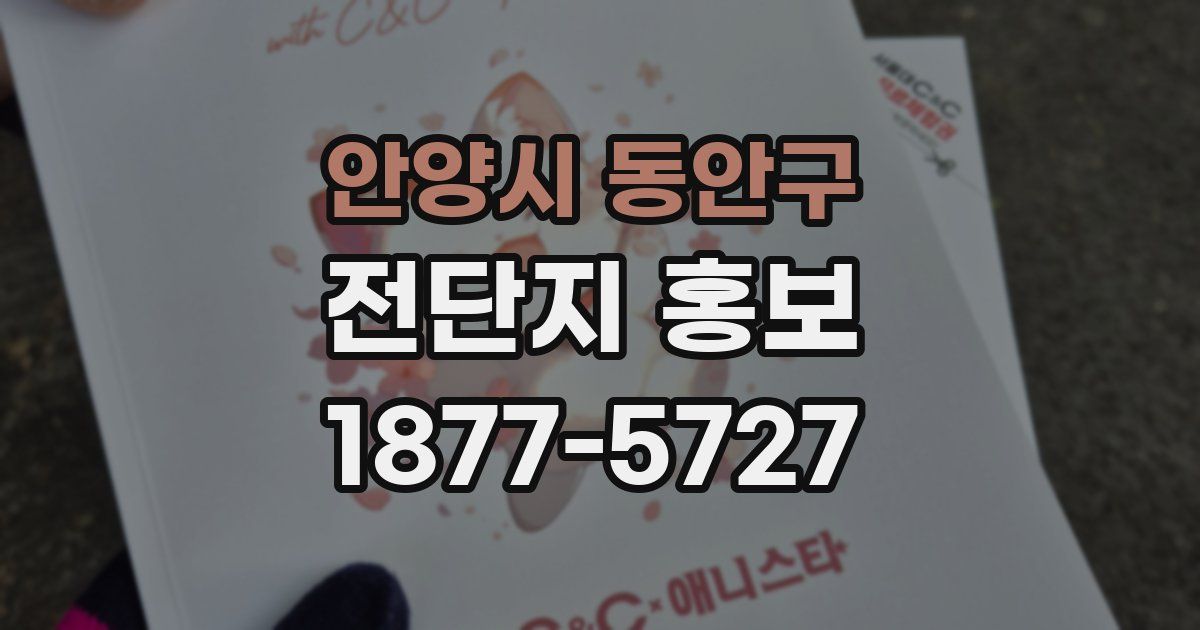 안양시 동안구 전단지 홍보