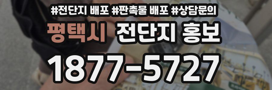 평택시 전단지 홍보