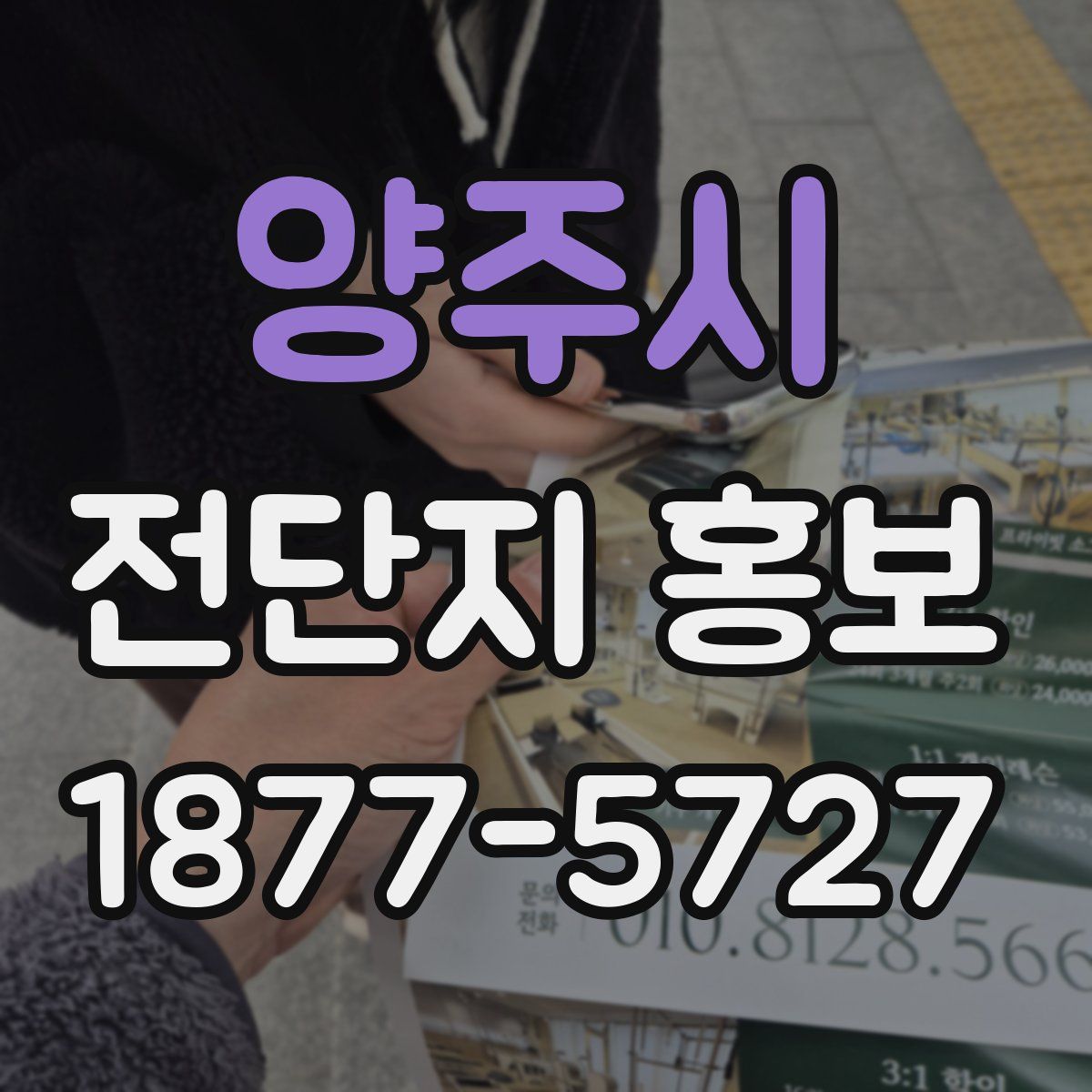 양주시 전단지 홍보