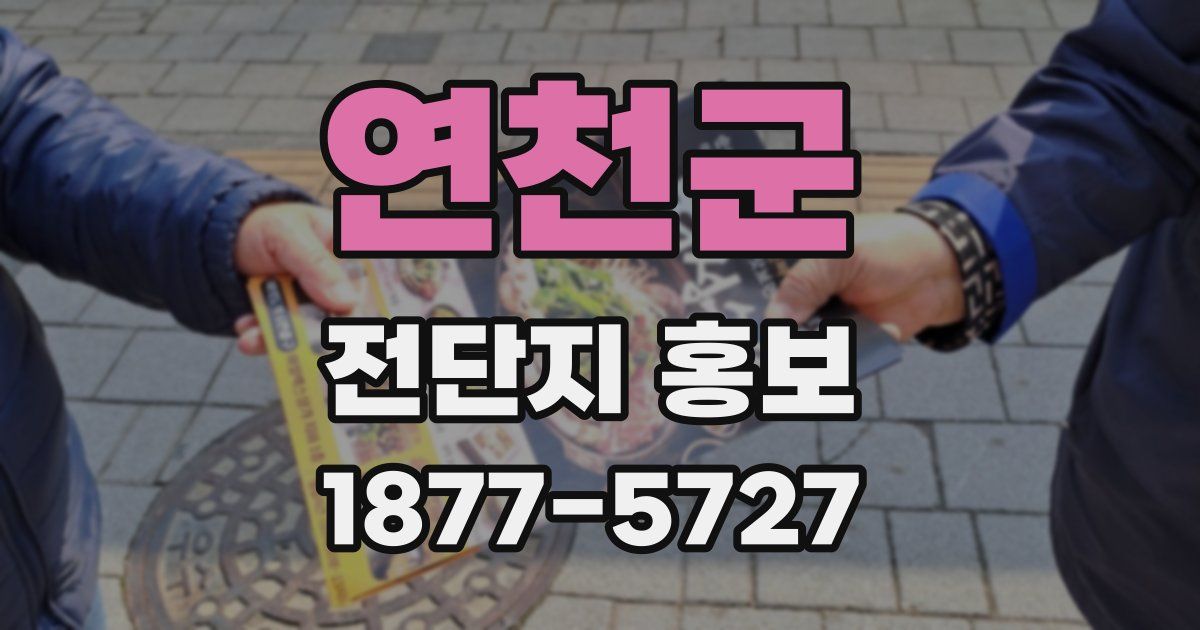 연천군 전단지 홍보