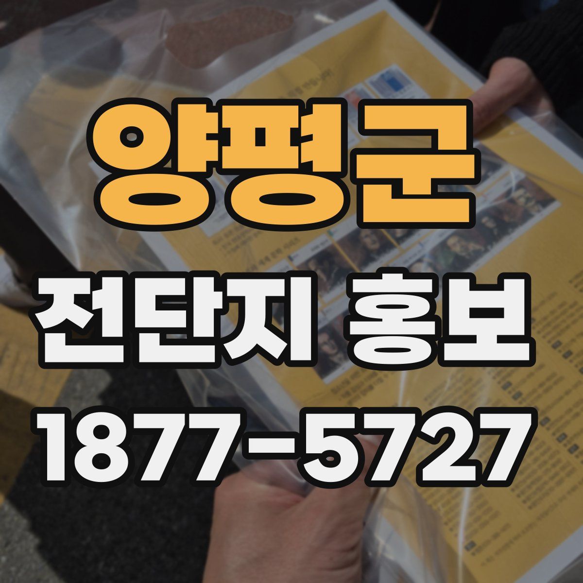 양평군 전단지 홍보