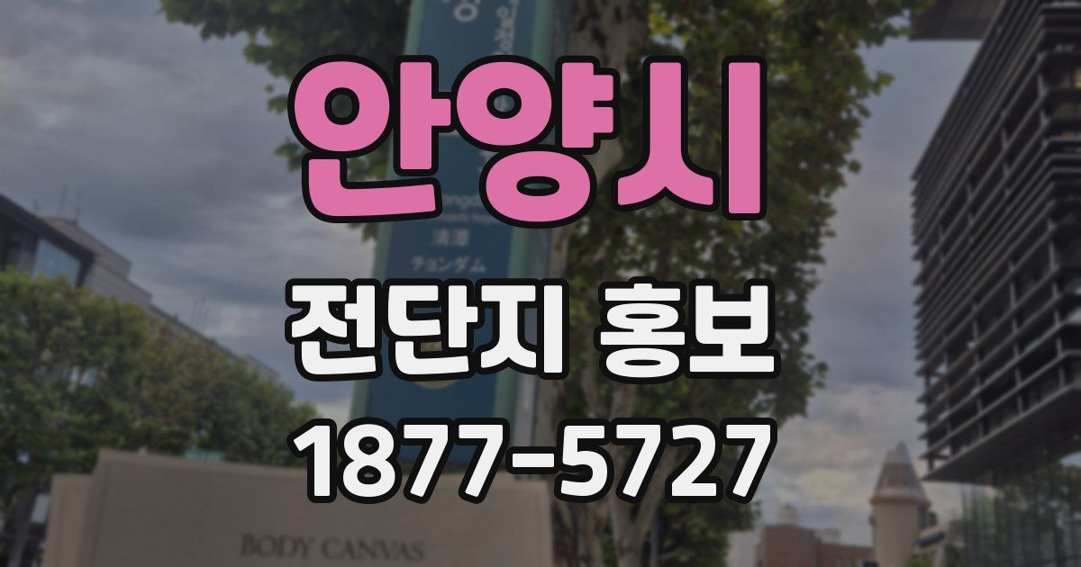 안양시 전단지 홍보