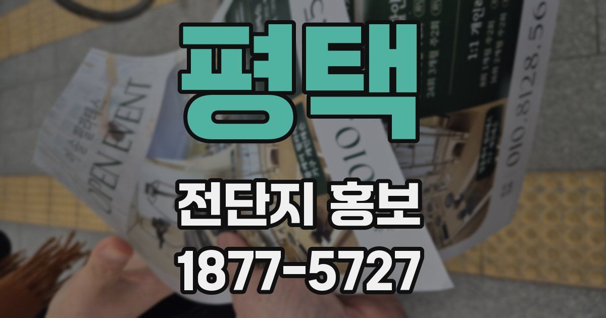 평택 전단지 홍보