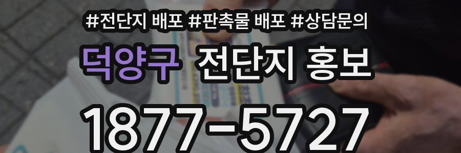 덕양구 전단지 홍보