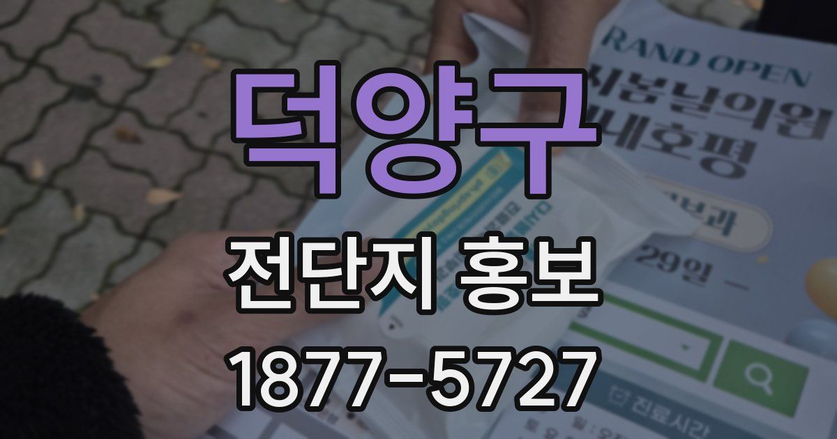 덕양구 전단지 홍보