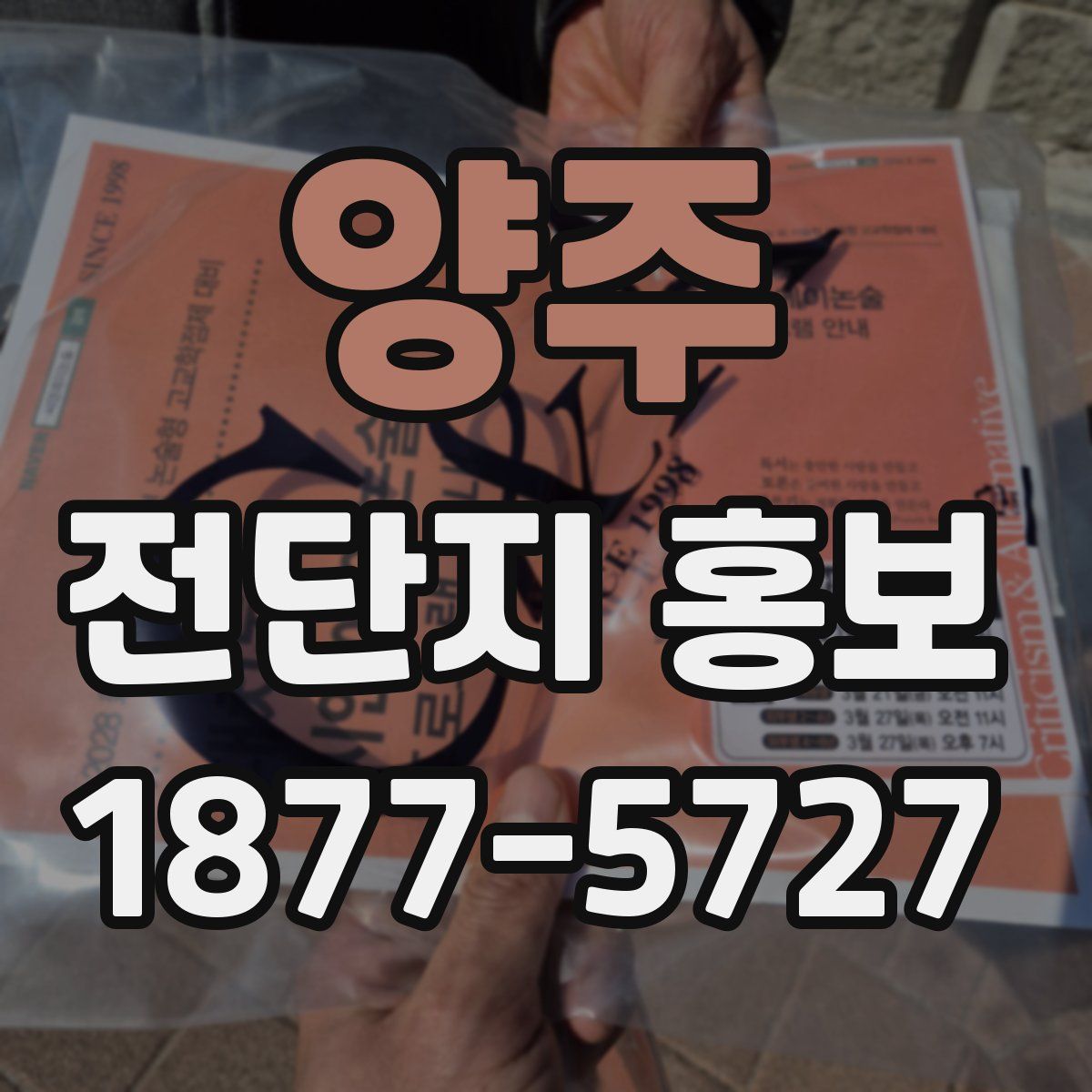 양주 전단지 홍보