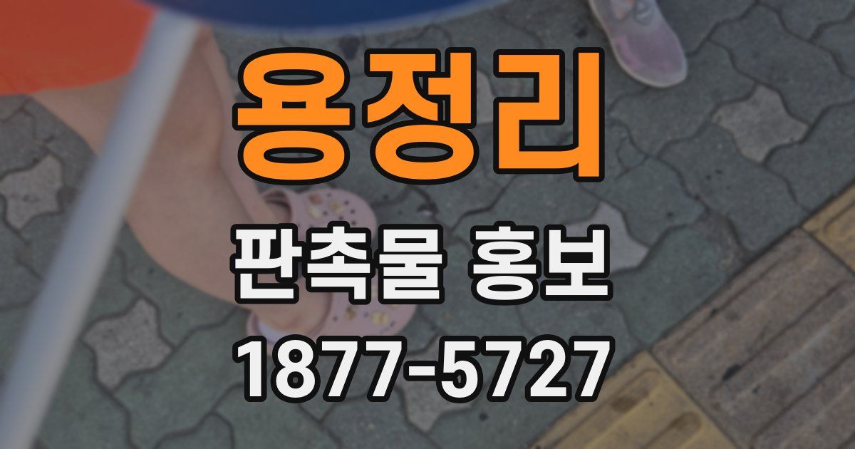 용정리 판촉물 홍보