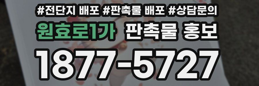 원효로1가 판촉물 홍보