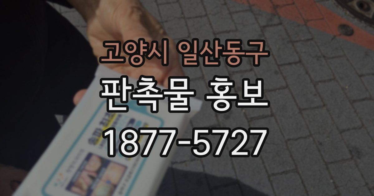 고양시 일산동구 판촉물 홍보
