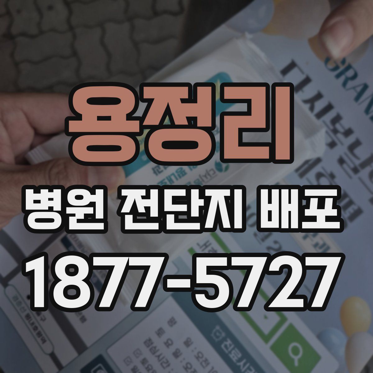 용정리 병원 전단지 배포