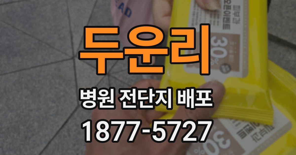 두운리 병원 전단지 배포