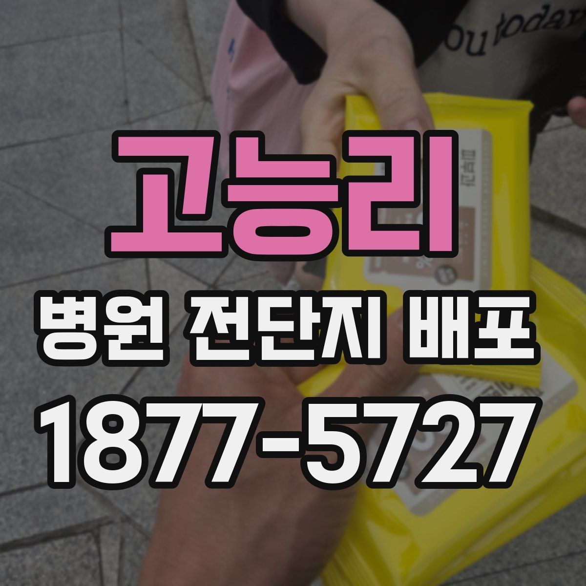 고능리 병원 전단지 배포