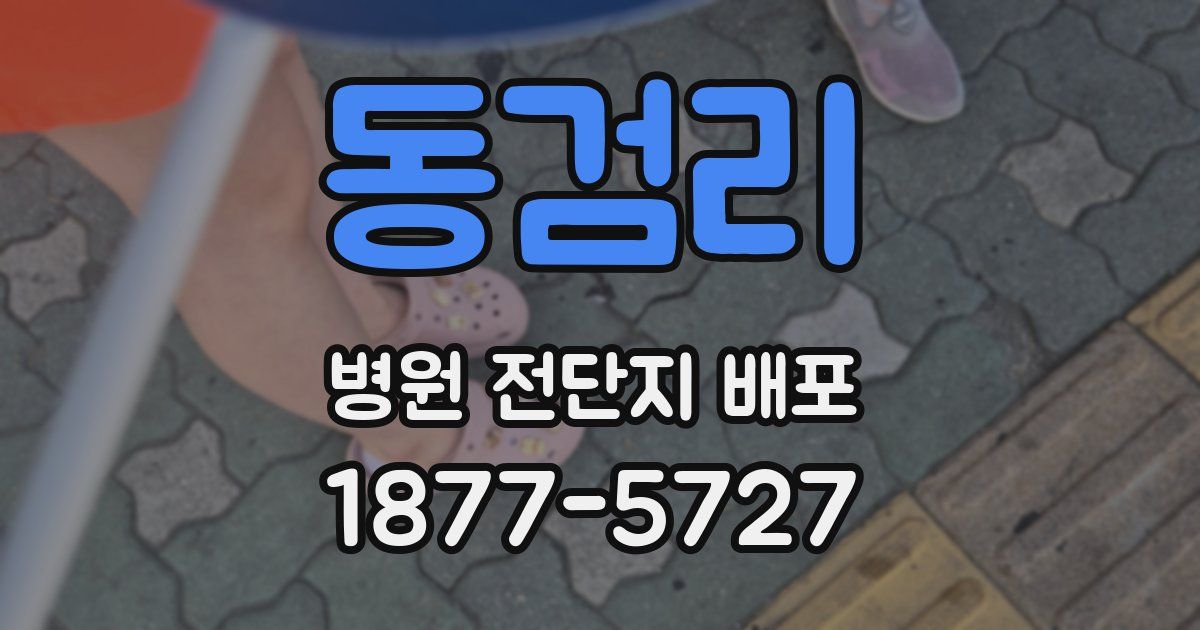 동검리 병원 전단지 배포