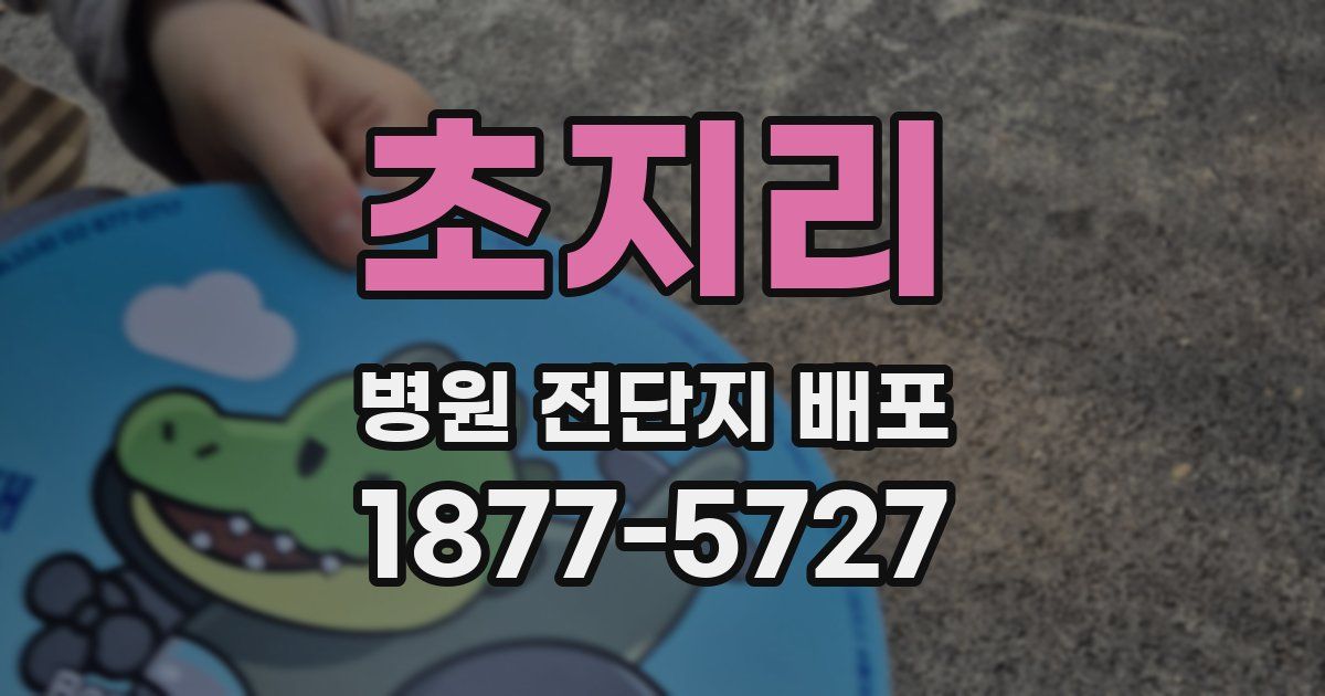 초지리 병원 전단지 배포