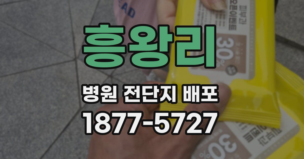 흥왕리 병원 전단지 배포