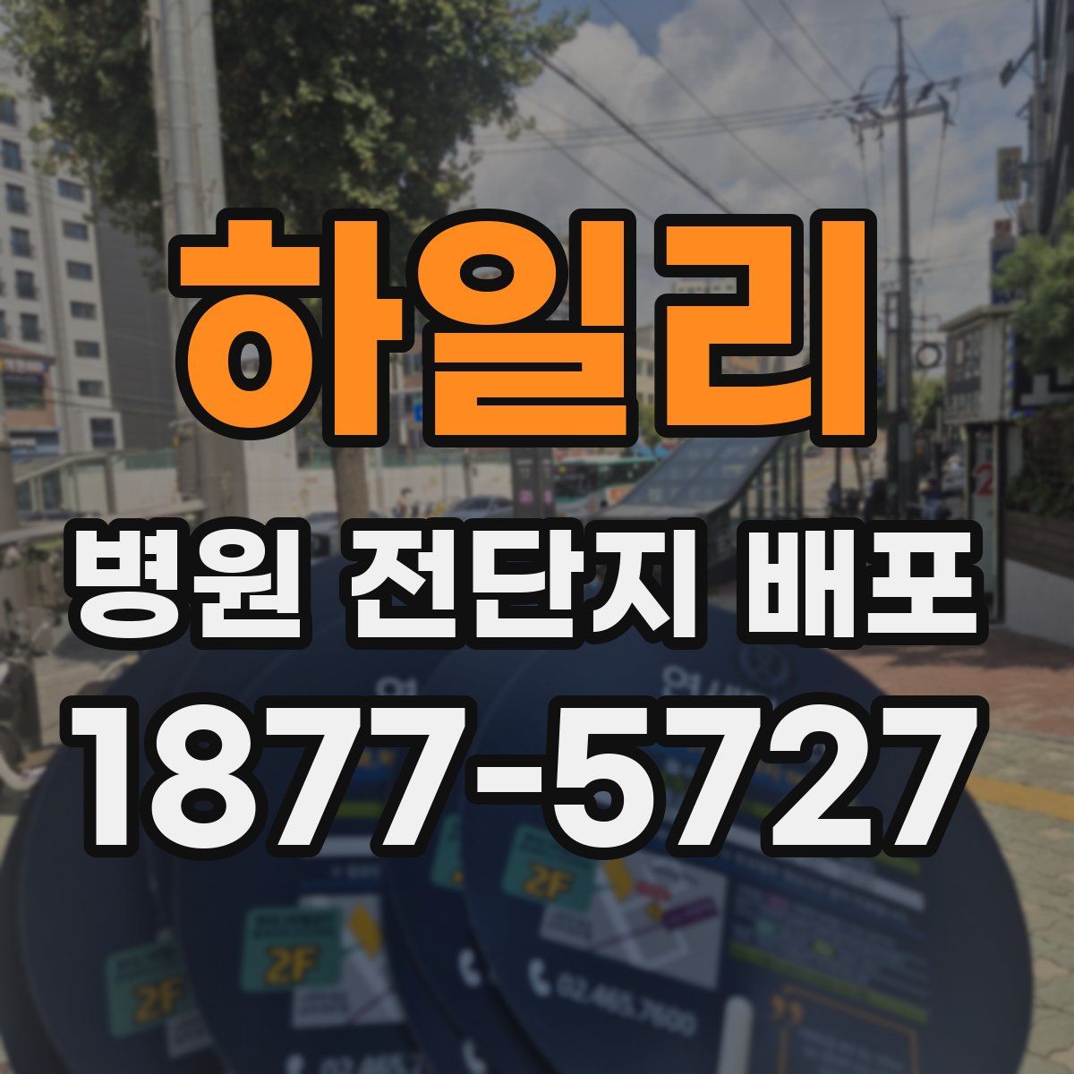 하일리 병원 전단지 배포