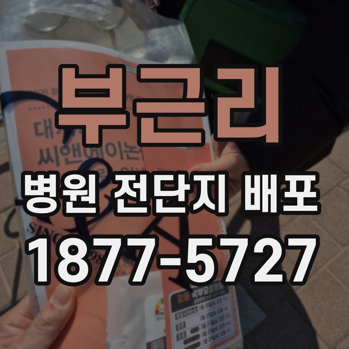 부근리 병원 전단지 배포