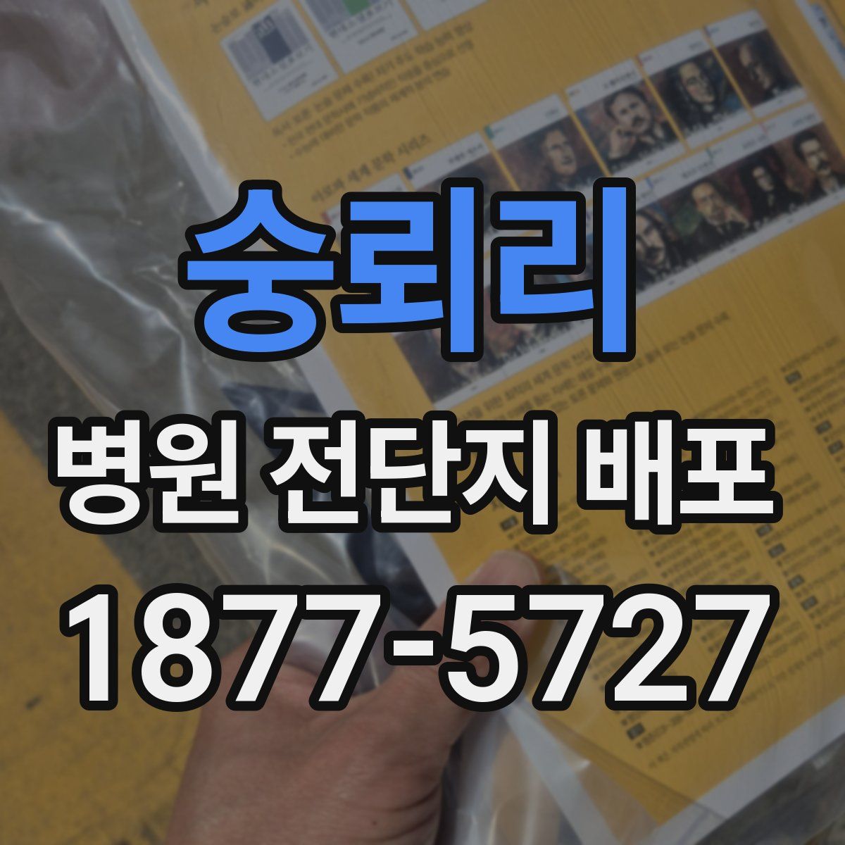 숭뢰리 병원 전단지 배포